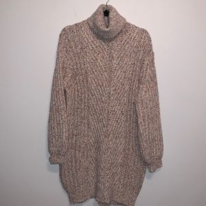 Lush Confetti Turtleneck Sweater Dress